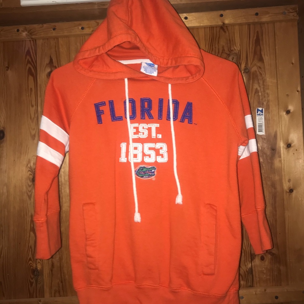 Orange gator hoodie size medium